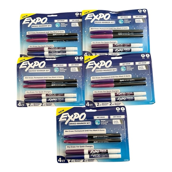 Other - Expo Mixed Marker Sets- Mixed Color 5packs(4 counts)